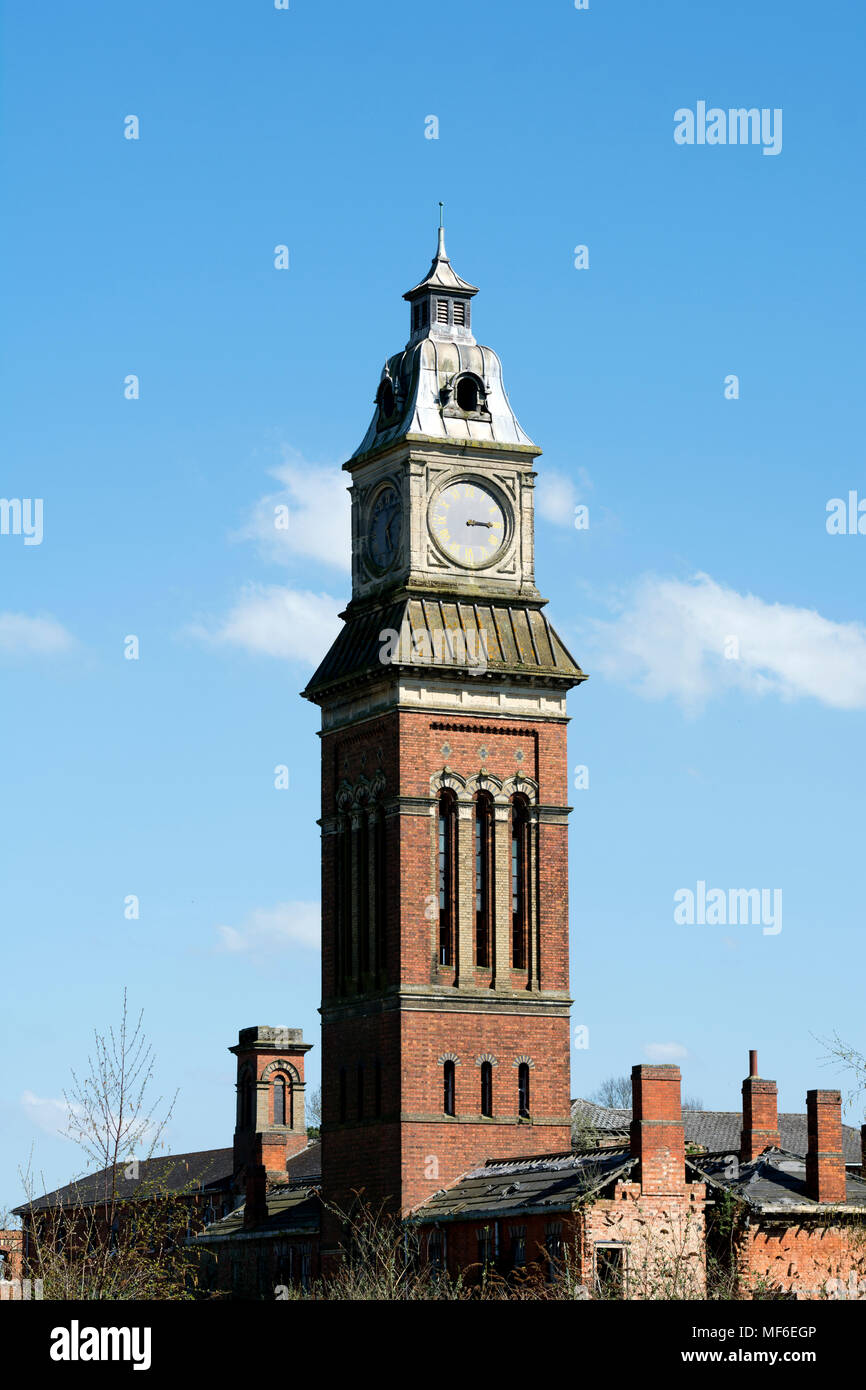 St. Crispin`s Hospital tower, Duston, Northampton, UK Stock Photo Alamy